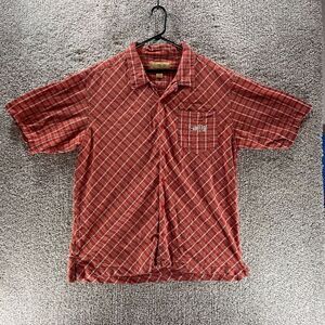 Snoop Dogg Shirt Adult Extra Large Red Plaid Short Sleeve Hip Hop‎ Vintage Mens